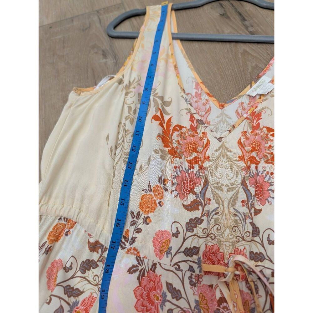 City Chic XL Boho Hi Lo Maxi Dress Festival Cottagecore Prairie Floral V Neck - Picture 8 of 15